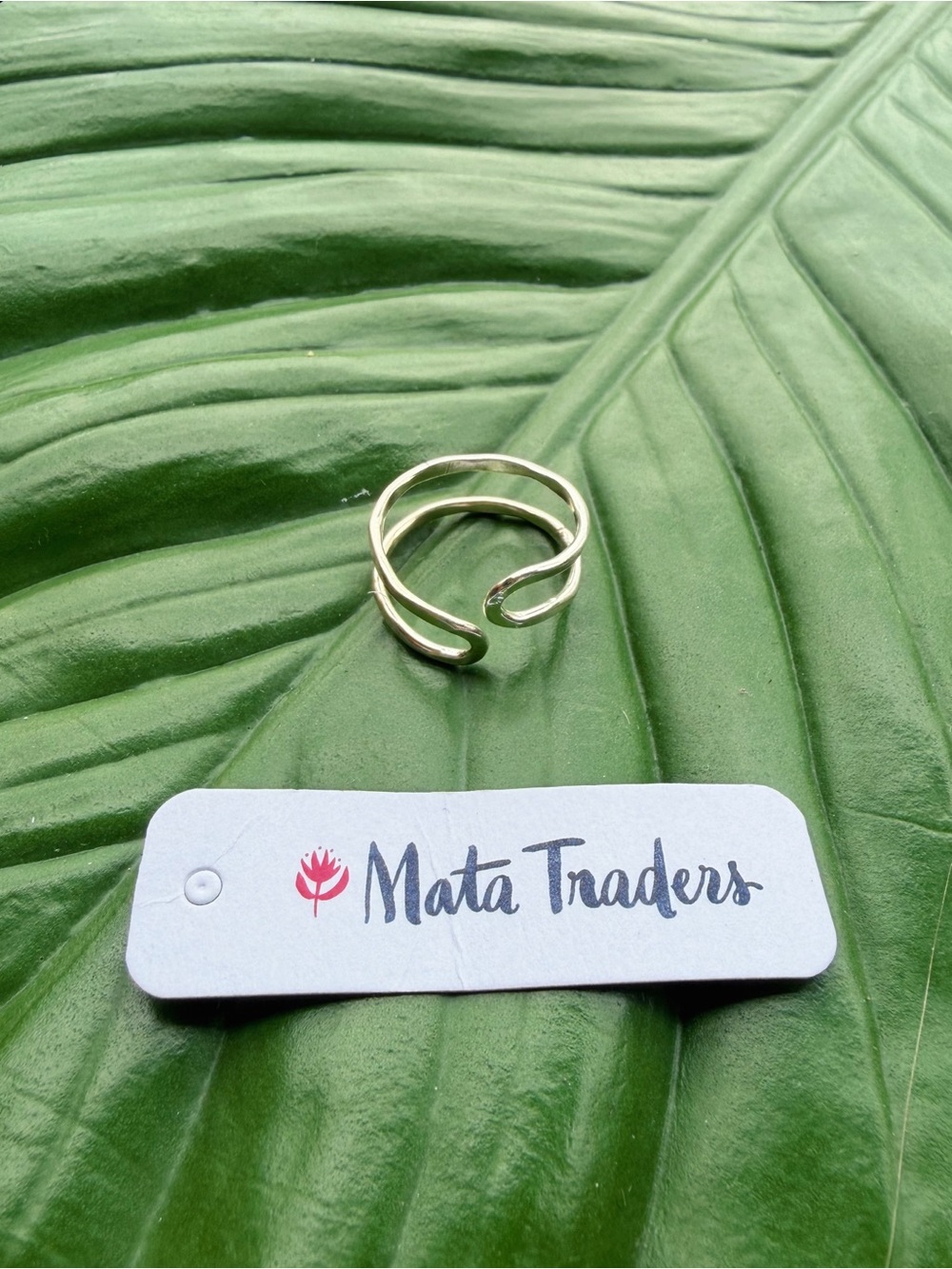 Mata Traders Fair Trade Meander Ring - Silver